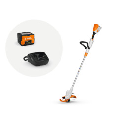 Coupe-bordure sur batterie STIHL FSA 50 avec batterie AK 10 et chargeur AL 101
