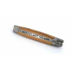 Couteau Laguiole Classic 10cm, manche en bois d'Olivier
