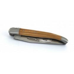 Couteau Laguiole Classic 10cm, manche en bois d'Olivier