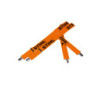 Bretelles, 110 cm, orange, avec clips en métal