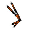 Bretelles, 130 cm, noir/orange, 110 cm, avec clips en métal
