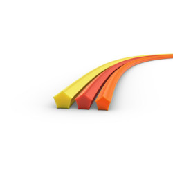 Fil pentagonal, O 2,7 mm x 215 mm rouge