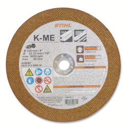 Disque à découper en résine, O 230mm, acier, pour TSA