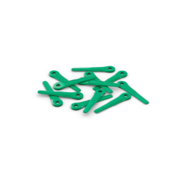 Jeu de couteaux, en plastique pour Polycut 6-2 et 18-2, vert