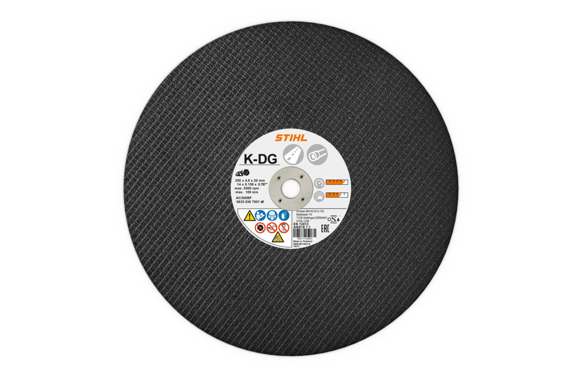 Disque à découper en résine synthétique